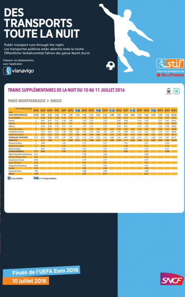 affiche paris - dreux finale euro