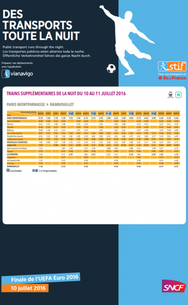 affiche paris - rambouillet finale euro