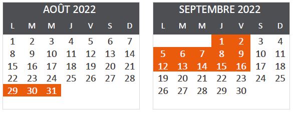 Calendrier travaux été - Paris-Mantes - Du 29 août au 16 septembre 2022