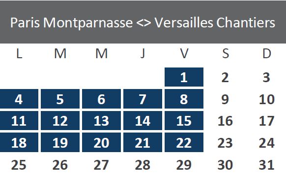 Travaux décembre 2023 – Paris-Versailles