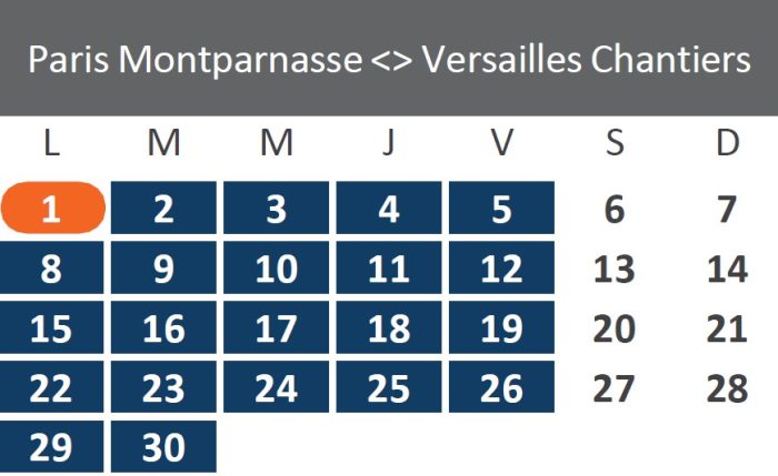 Travaux avril 2024 – Paris-Versailles