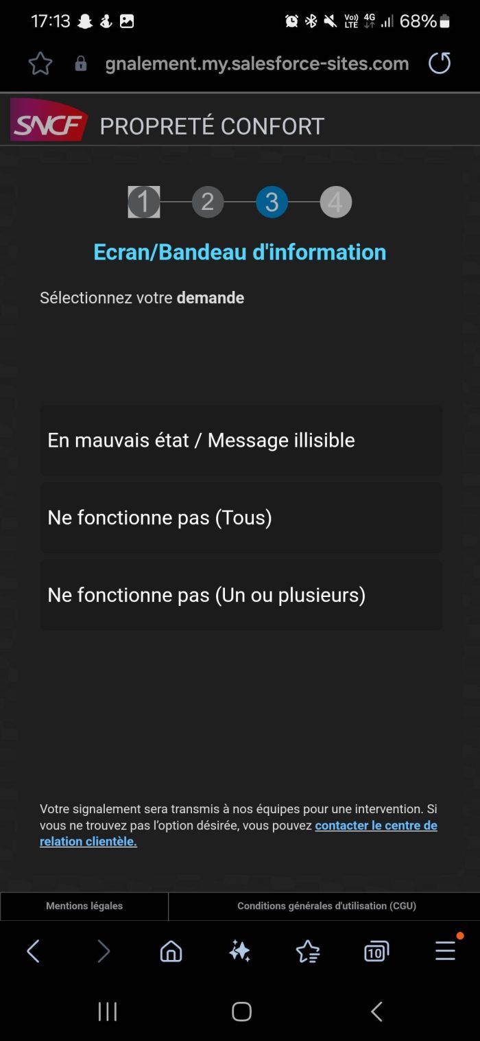 Lien QR Code : sélectionnez votre demande