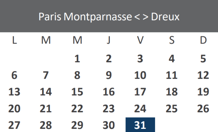 Travaux janvier 2025 - Paris-Dreux