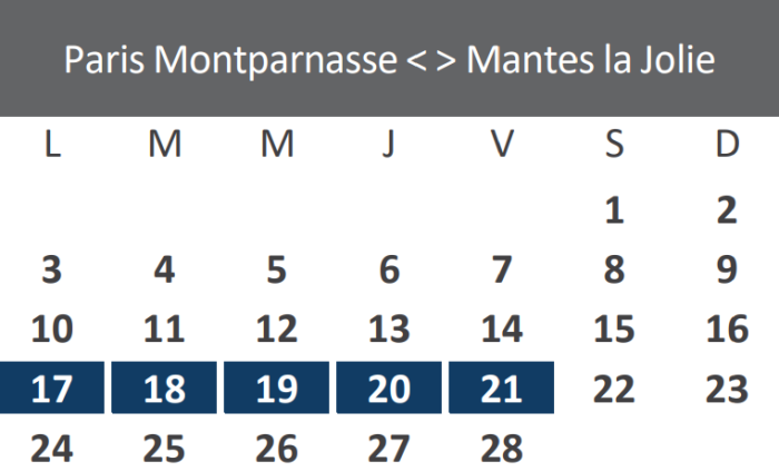 Travaux Février 2025 - Paris-Mantes