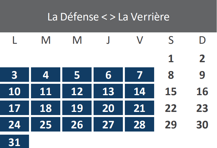 Travaux Mars 2025 - Ligne U