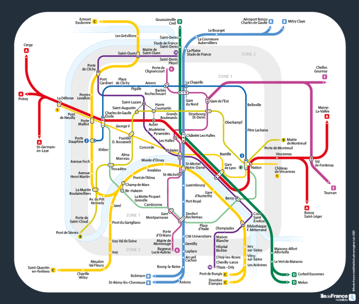Plan de transport du métro pour la fête de la musique 2025