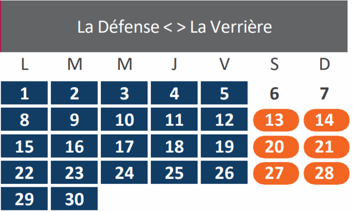 Travaux septembre 2025 - Ligne U