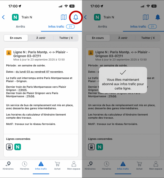 Application Ile-de-France Mobilités