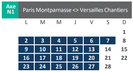 Travaux février 2026 - Paris-Versailles