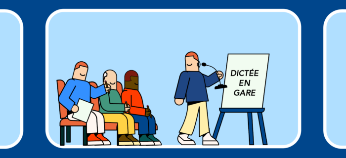 Dictée en gare de Versailles-Chantiers